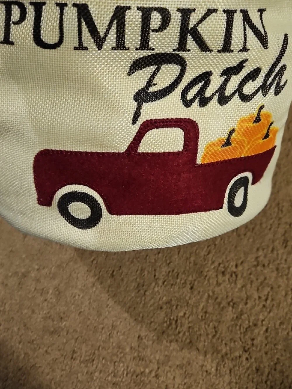 perfect harvest canvas pumpkin